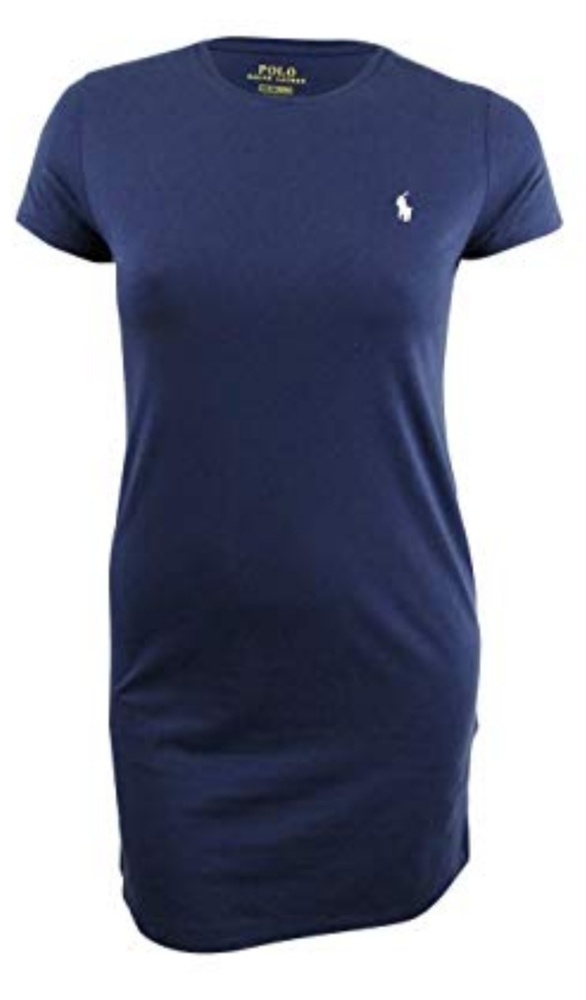 POLO crew neck jersey dress